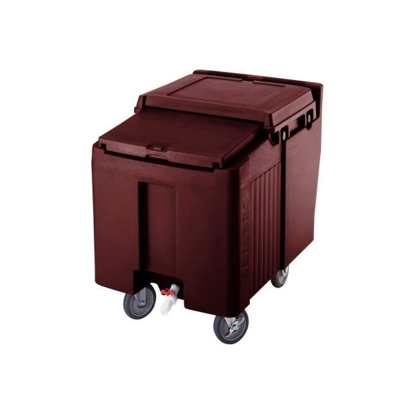 Cambro ICS125L131 - Ice Caddies, Dark Brown, 125 Lbs. Cap., 2 Swivel, 2 locking